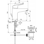 Смеситель для умывальника Ideal Standard Ceraflex B1713AA Смеситель для умывальника Ideal Standard Ceraflex B1713AA